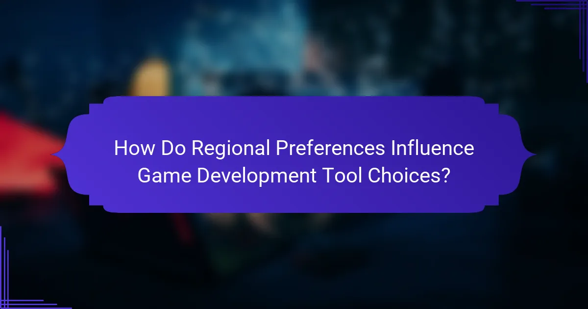 How Do Regional Preferences Influence Game Development Tool Choices?